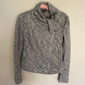 Express Knit Moto Jacket - Grey - XS